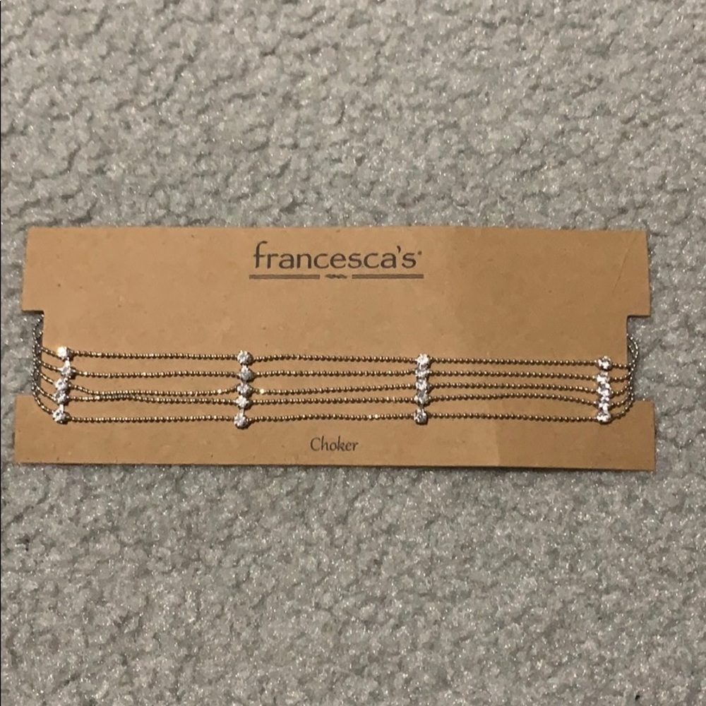 Rhinestone adjustable choker
